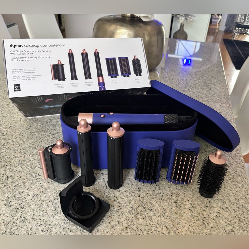 Dyson Airwrap Multi-styler Complete Long in Prussian Blue/Copper Excellent Cond